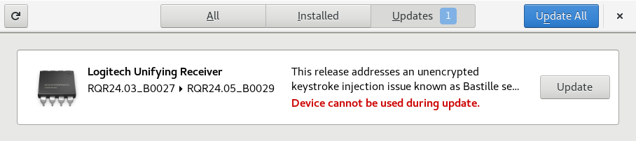 gnome-software updates panel